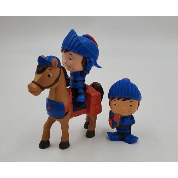 Mike The Knight Action Figure Lot Of 3 Mike Galahad Horse Mattel 2012 - Picture 1 of 10